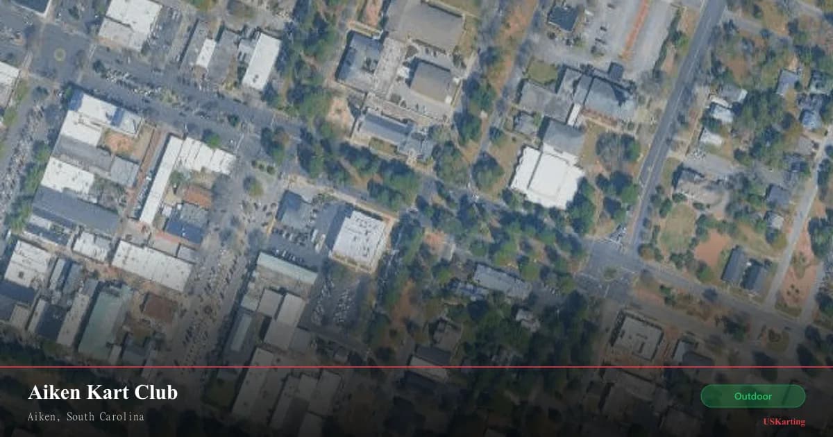 Aerial view of Aiken Kart Club