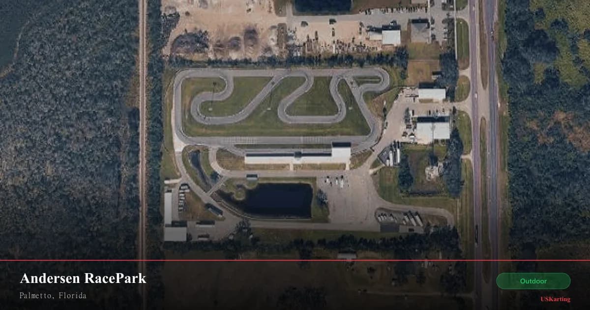 Aerial view of Andersen RacePark