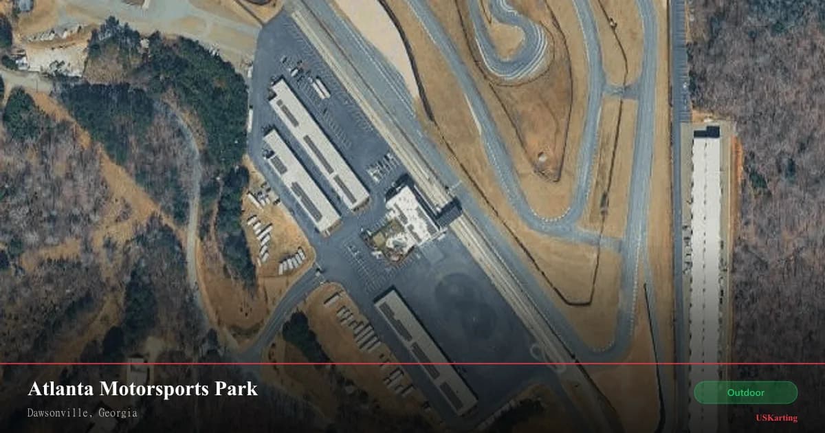 Aerial view of Atlanta Motorsports Park