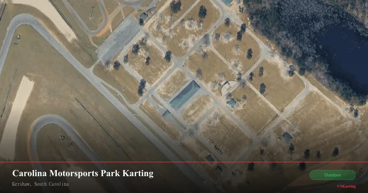 Aerial view of Carolina Motorsports Park Karting