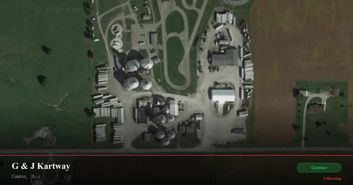 Aerial view of G & J Kartway