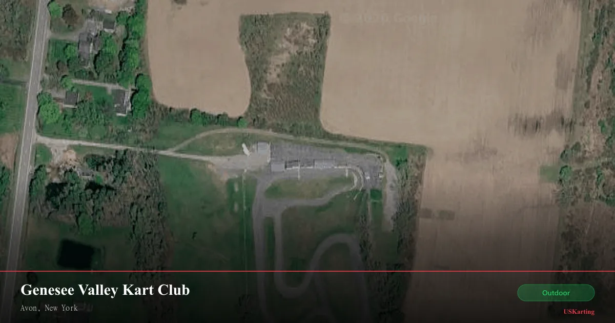 Aerial view of Genesee Valley Kart Club