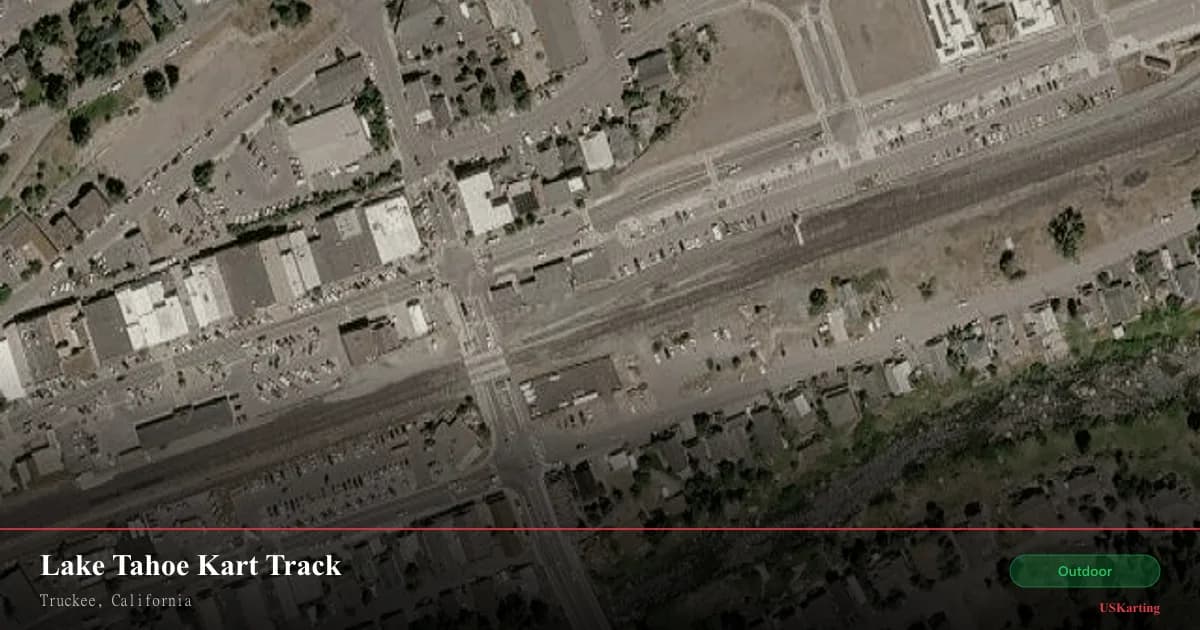 Aerial view of Lake Tahoe Kart Track