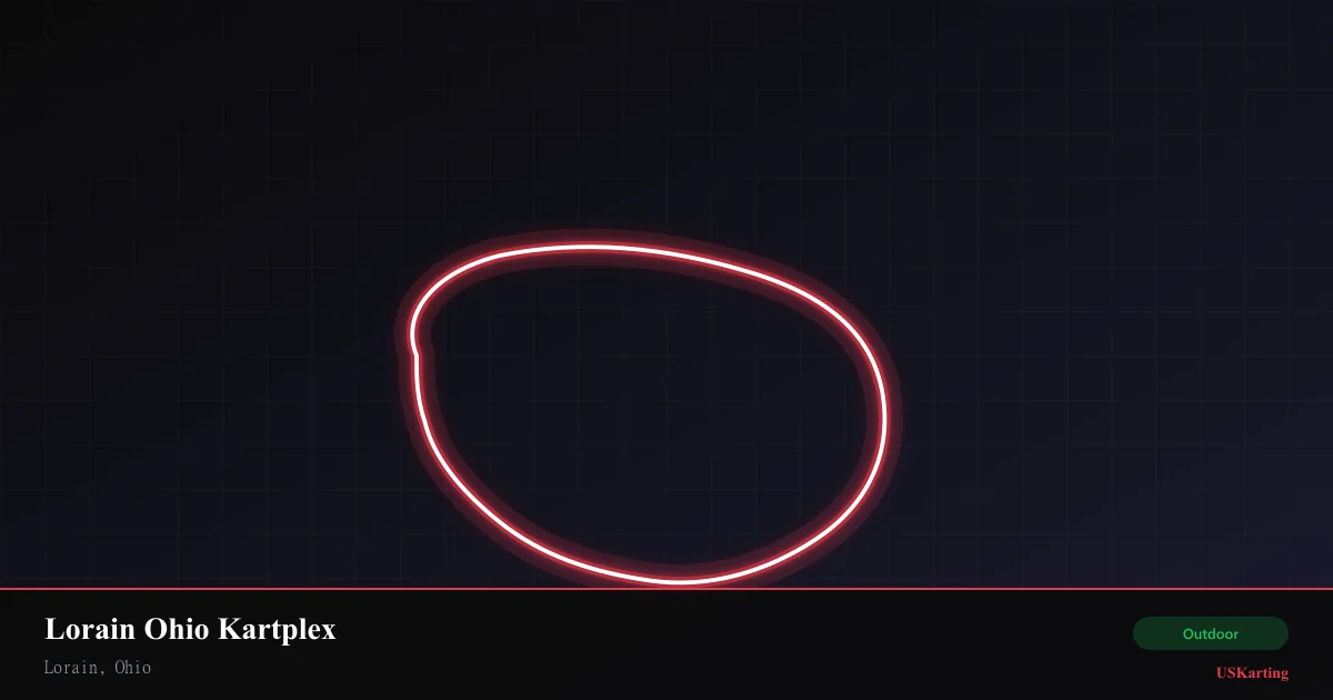 Aerial view of Lorain Ohio Kartplex