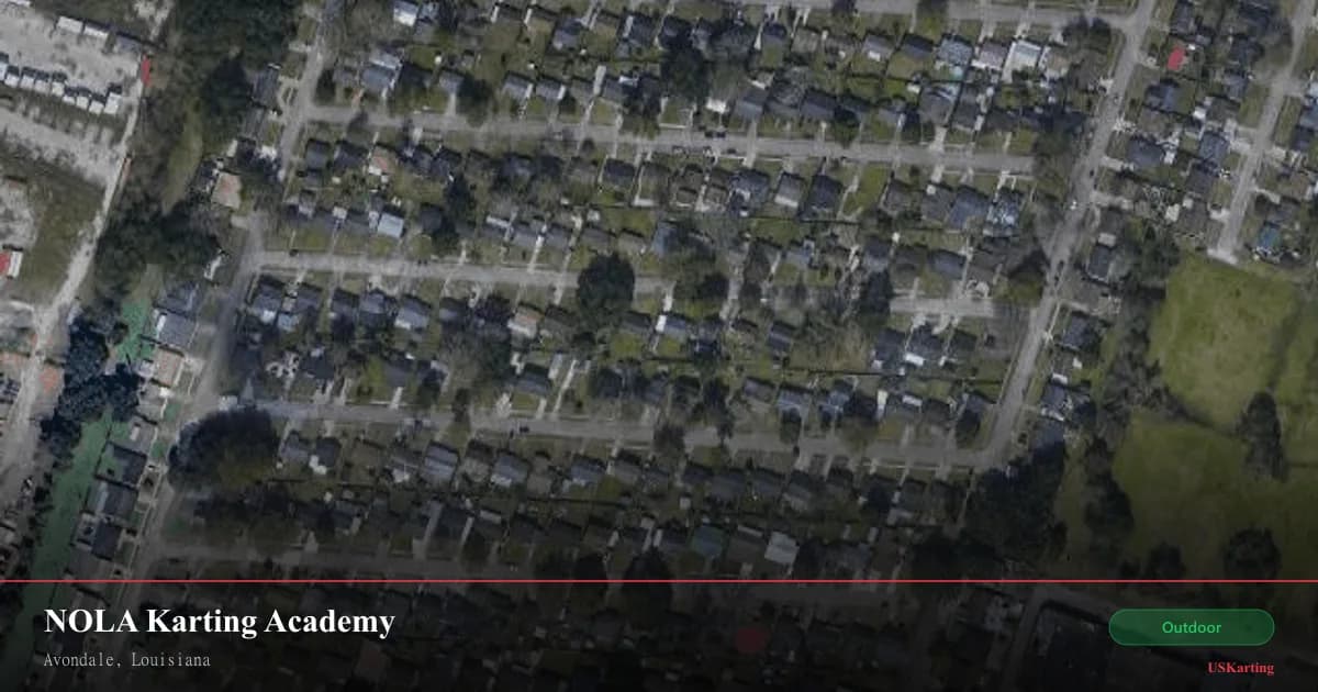 Aerial view of NOLA Karting Academy