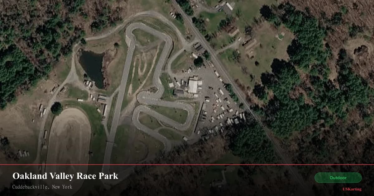 Aerial view of Oakland Valley Race Park