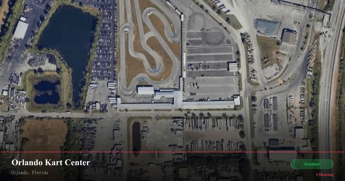 Aerial view of Orlando Kart Center
