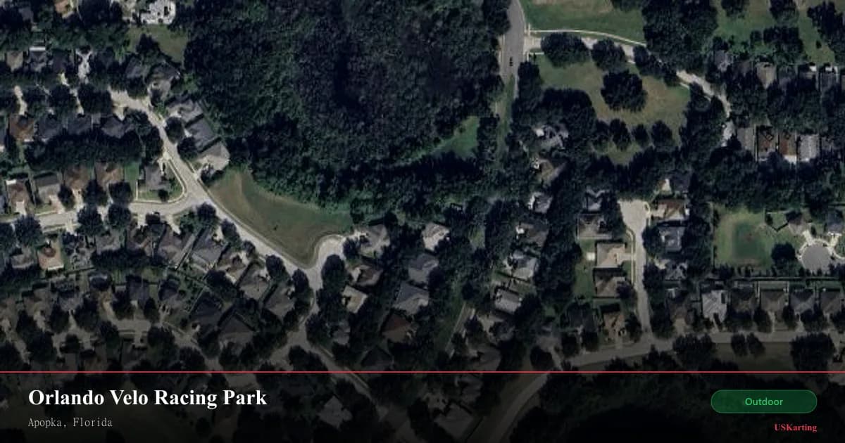 Aerial view of Orlando Velo Racing Park