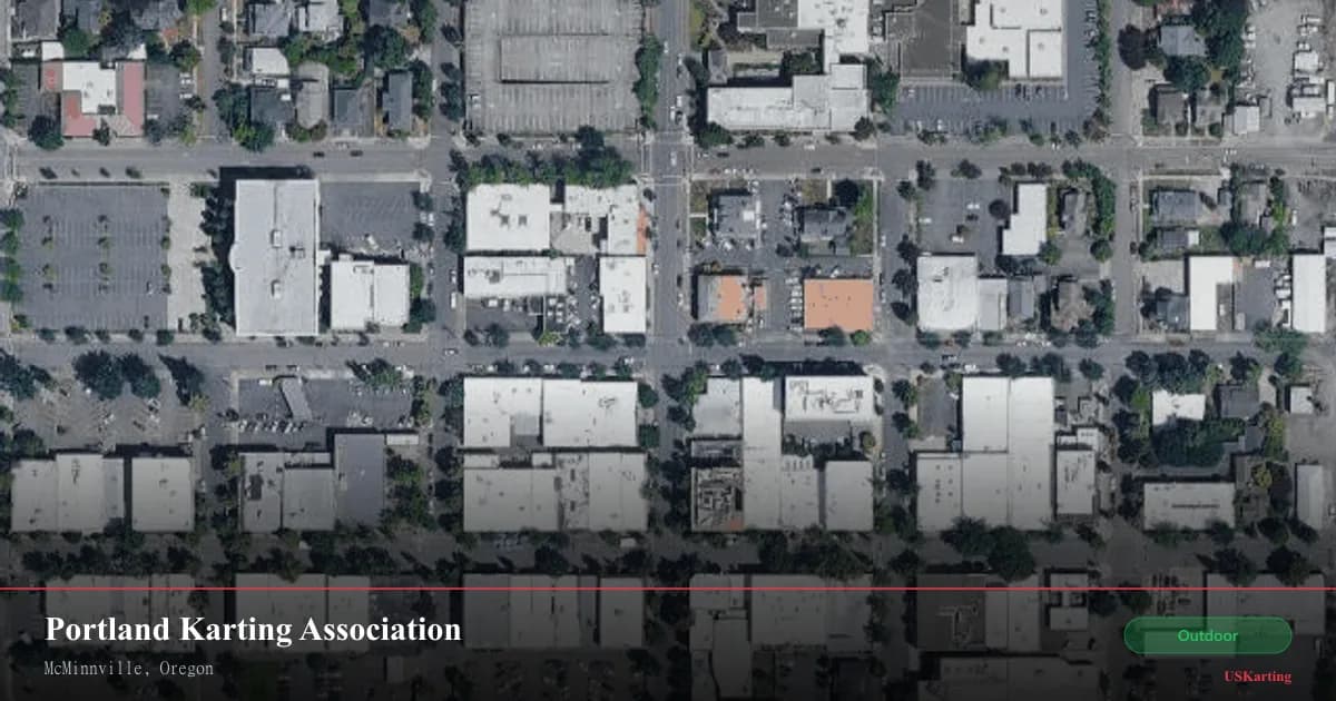 Aerial view of Portland Karting Association