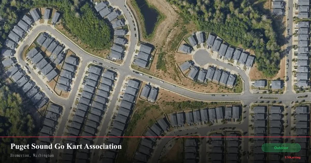 Aerial view of Puget Sound Go Kart Association