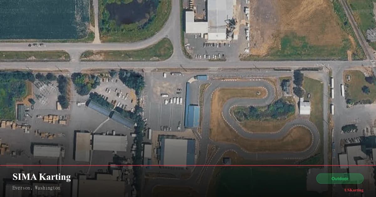 Aerial view of SIMA Karting