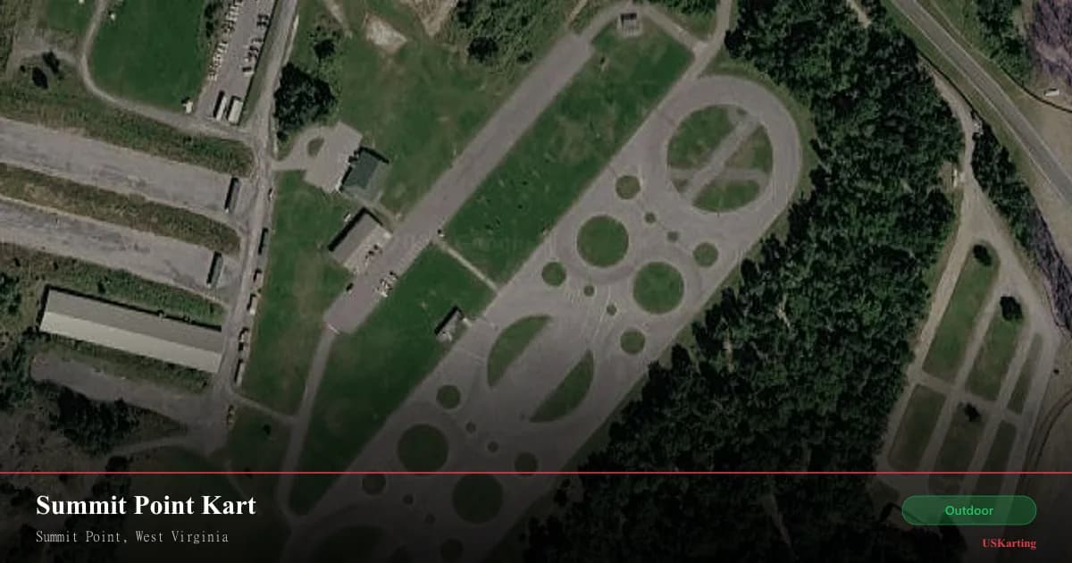 Aerial view of Summit Point Kart