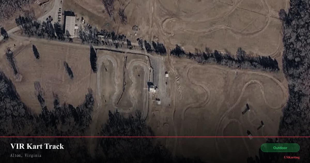 Aerial view of VIR Kart Track